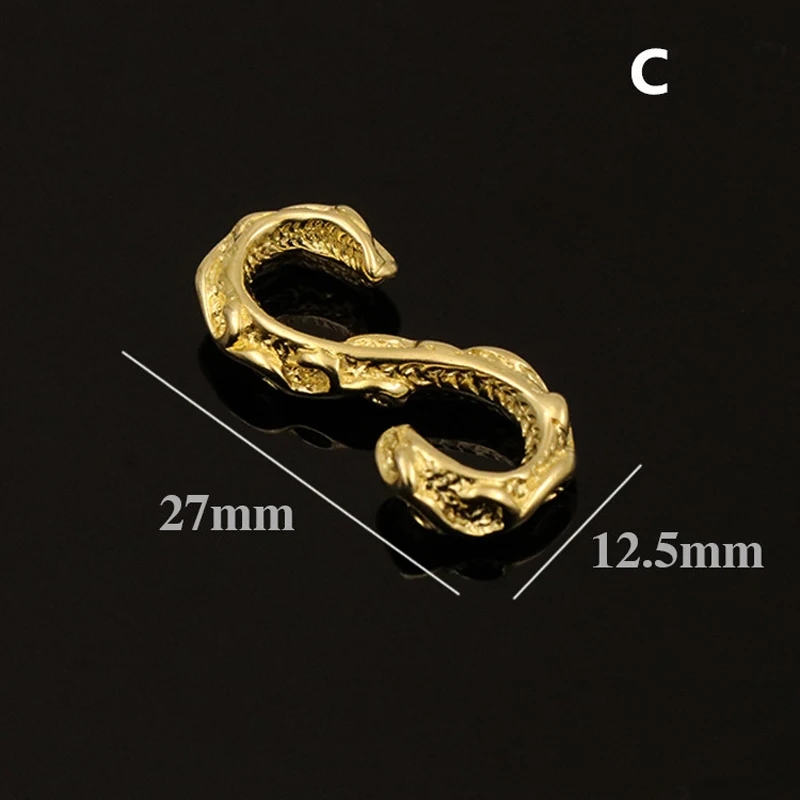 DIY leather craft S shape solid brass buckle 3pcs/lot | Дом и сад