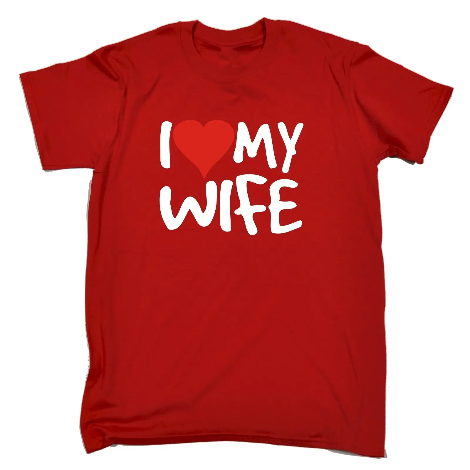 Футболка с надписью I Love My Wife isure anniversary забавный подарок на день рождения ему