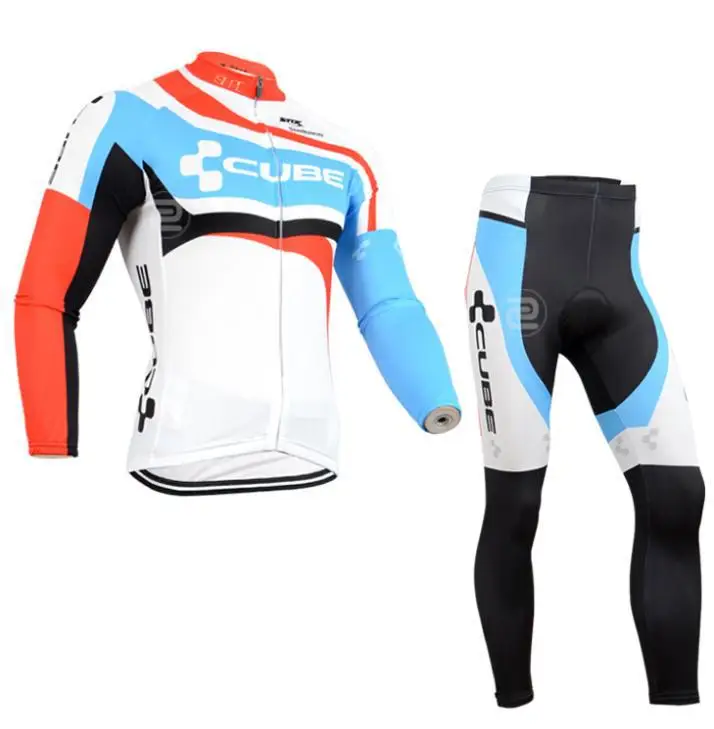 Ropa Ciclismo зимняя термальная руно Pro велоспорт-джерси / горный велосипед одежда + биб