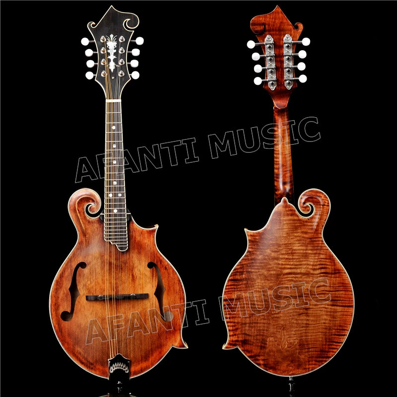 Afanti Solid Spruce top / Flamed Maple Back &amp Sides Mandolin (AMB-209) | Спорт и развлечения