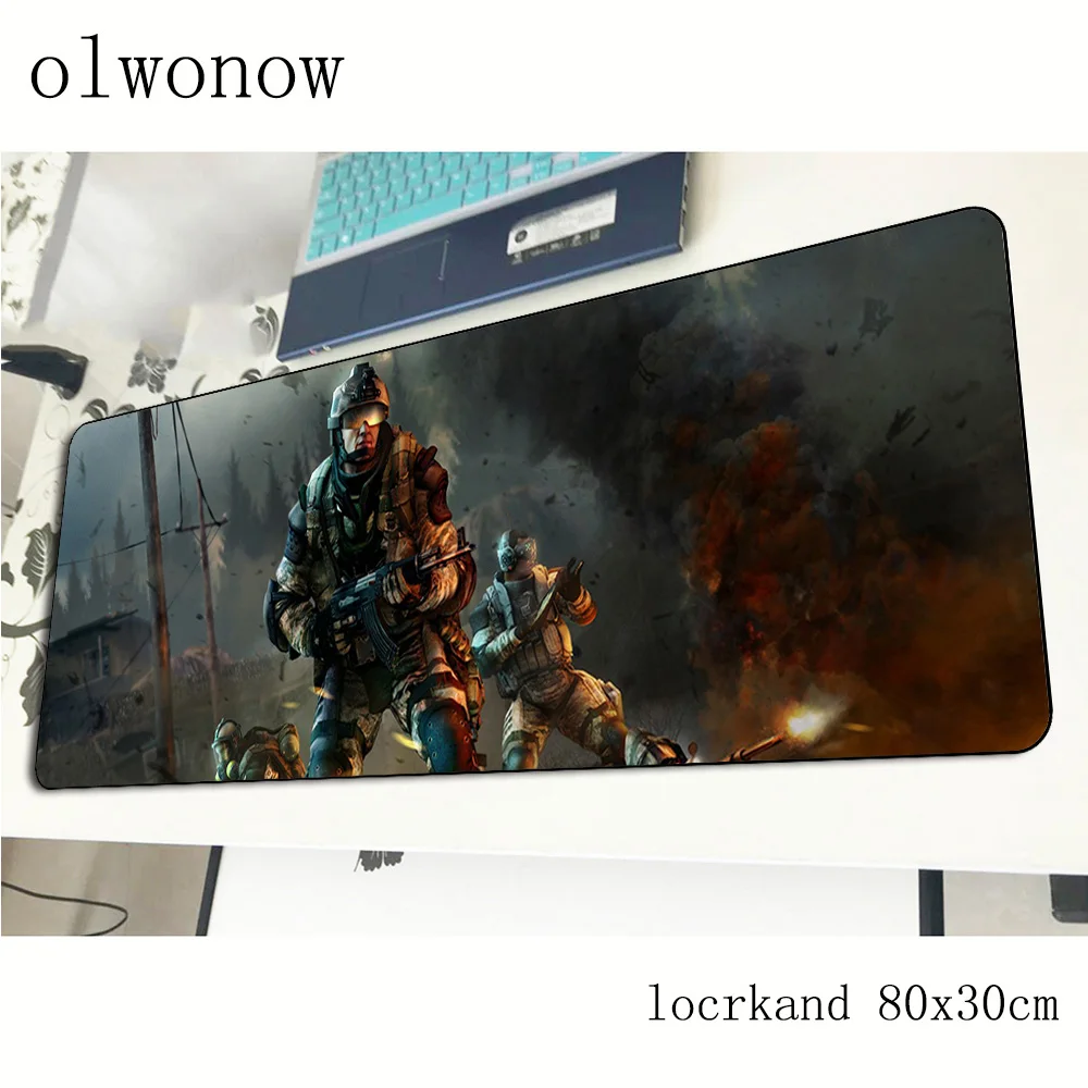 Красивый игровой коврик для мыши warface 80x30 см большой властный компьютерный