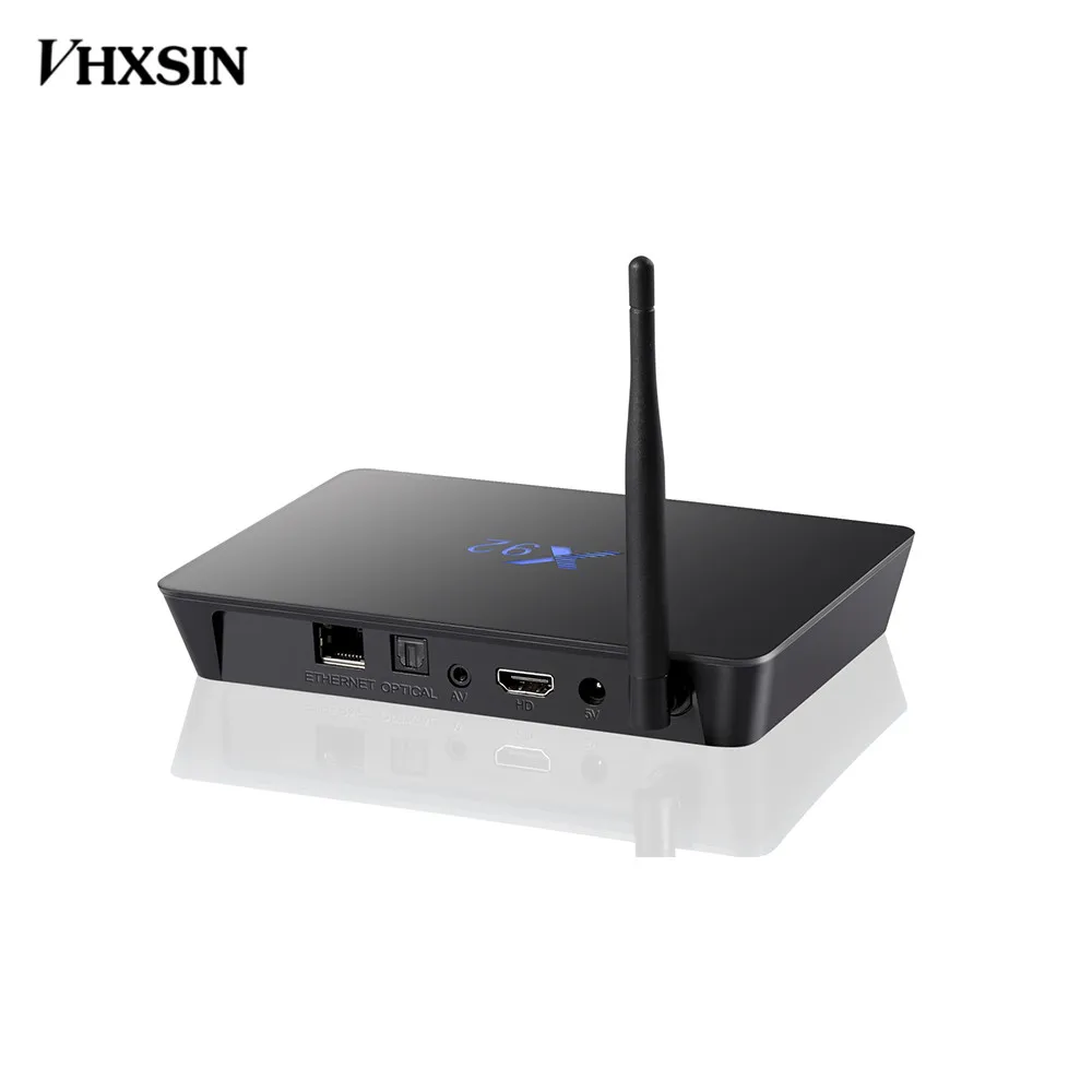Приставка Смарт ТВ VHXSIN X92 Amlogic S912 Android 7 1 2 4 ГГц/5 8 ГГц Wi Fi HD 0 а с USB SD картой 4K BT 20