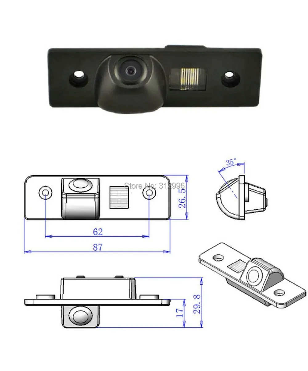 Sony chip CCD Color Car Back Up Rear View Reverse Reversing Parking Camera for SKODA ROOMSTER OCTAVIA TOUR FABIA |