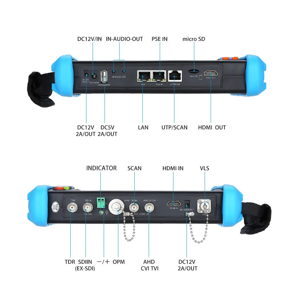 SEESII 7 &quot4 к 8 Гб TVI CVI AHD HD SDI/EX SDI камера мультиметр PTZ POE Тест CCTV IP тест er монитор wifi HDMl