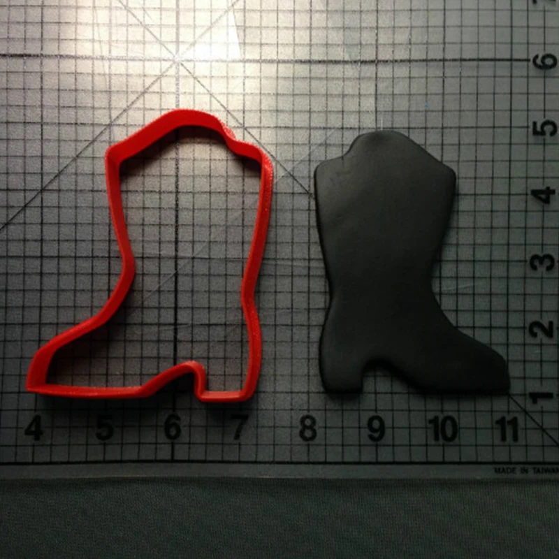 Ковбойские ботинки шляпа дизайн печенья резак набор на заказ 3D печатных помадка