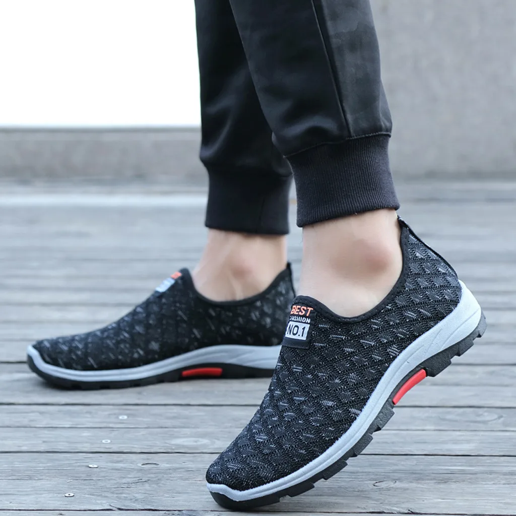 Men sunmer Casual shoes Men's Lightweight Breathable Fashion Leisure Shoes Running Sport Casual Shoes Sneakers#G3