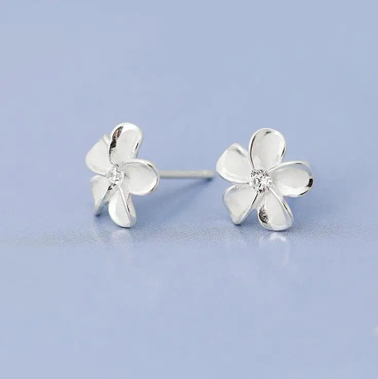 Jisensp Красивые цветочные серьги для женщин букле d'oreille кристалл цветок в виде