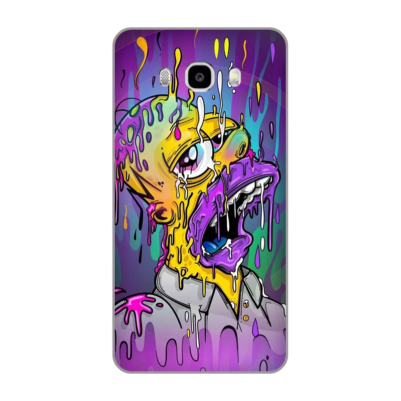 Мягкий чехол для телефона из ТПУ с рисунком Симпсонов samsung Galaxy S4 S5 S6 S7 S8 S9 edge S10 Lite