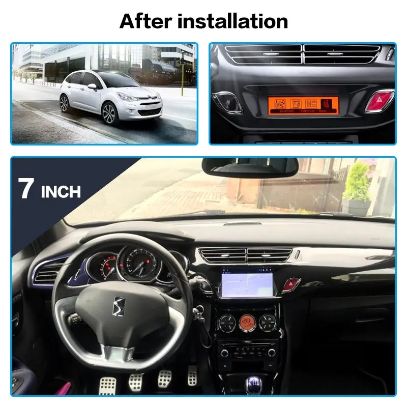 Android 8 Автомобильный DVD плеер для Citroen C3 DS3 2010 + GPS навигация авто мультимедийный
