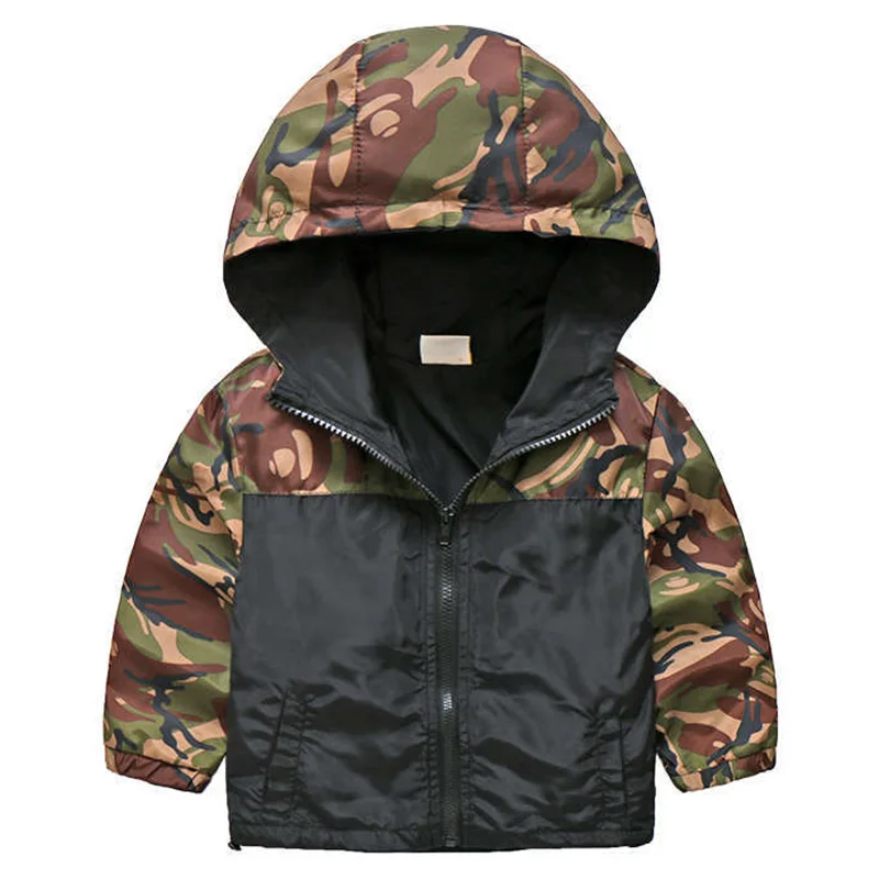 Boys Camouflage Jacket Autumn Winter Children Coats Sport Casual Kids Jackets Double-deck Waterproof Windproof JH009 |