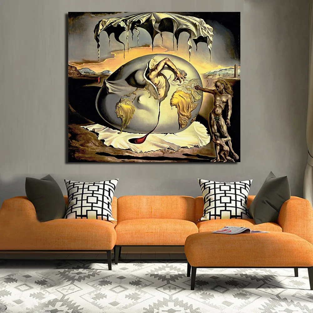 JQHYART Salvador Dali абстрактная картина маслом на холсте Moder домашний Декор картина настенные картины для гостиной без рамки