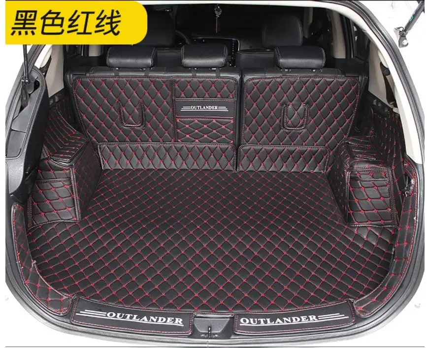 Коврик для багажника автомобиля для Mitsubishi Outlander 2013- грузовой лайнер интерьерные аксессуары ковер автомобильный Стайлинг коврик для багажника