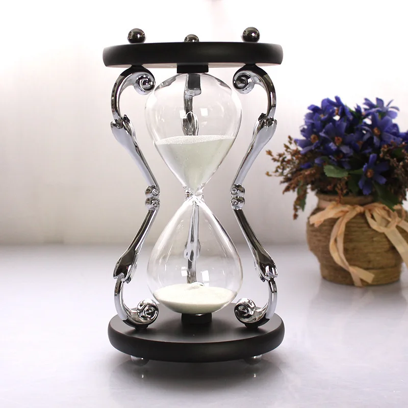 Таймер на 30 минут для современного Европейского хрустального стекла песочные