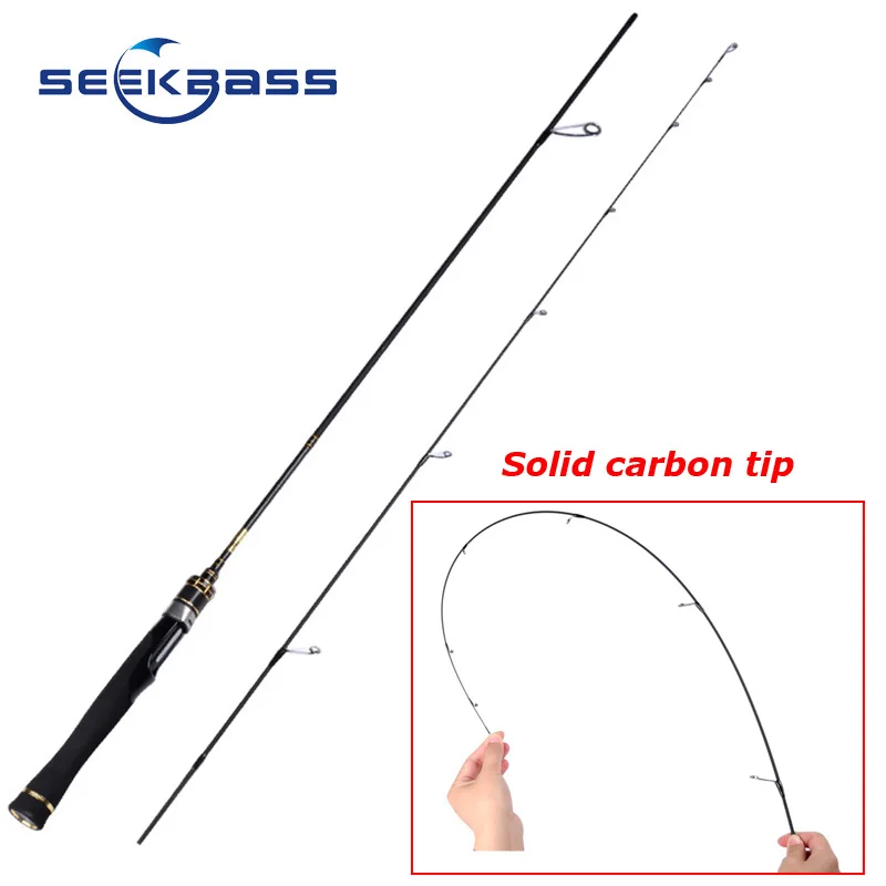 SeekBass Гибкая дешевая ультралайтовая спиннинговая удочка 1,8 м 0,8-5 г, вес приманки, 2-6 фунтовая линия, ультралегкая удочка для рыбалки.