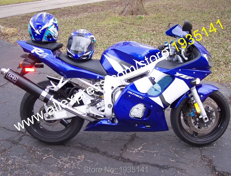 Для Yamaha YZF R6 1998 1999 2000 2001 YZFR6 синий белый корпус Sportbike комплект обтекателей (литьё