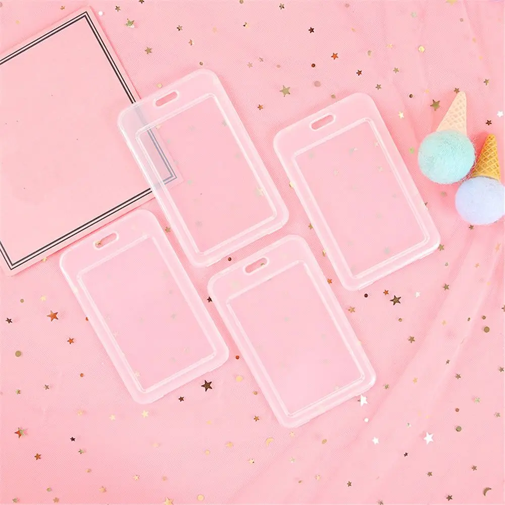 2 шт. прозрачный ПВХ держатель для карт автобусная карта Визитная карточка чехол