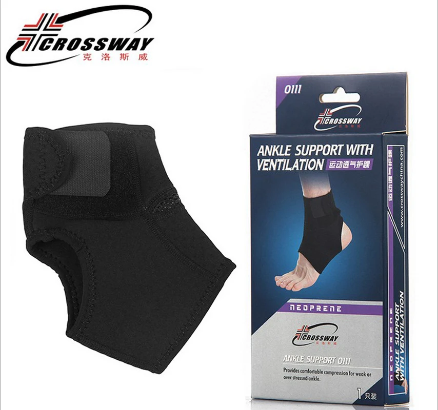 4x (2 пара) CROSSWAY Голеностопные бандажи тренажерный зал Спортивная Регулируемый ног