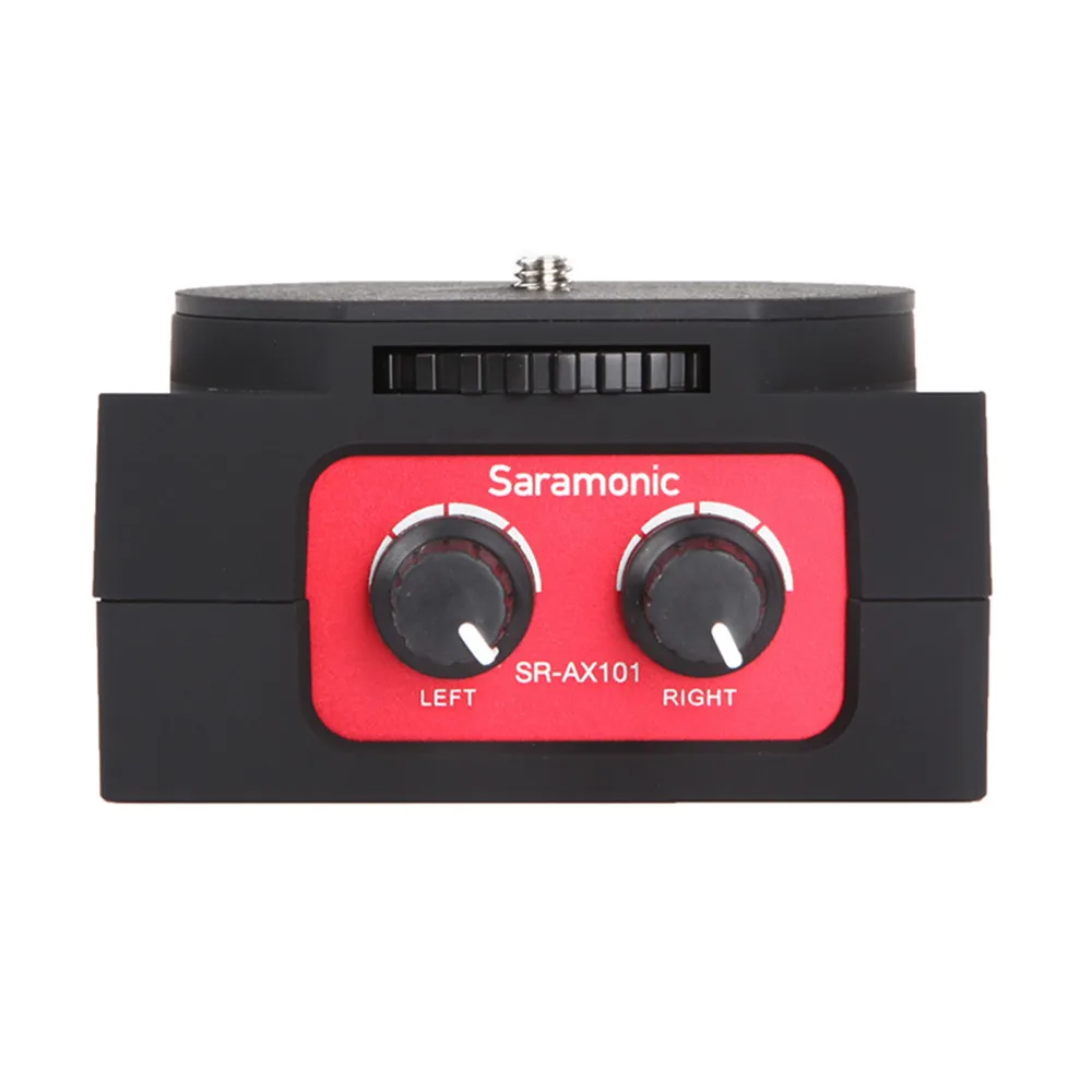 Saramonic SR AX101 2 канальный микшерный пульт микрофон адаптер с XLR и 3 5 мм роли для Canon