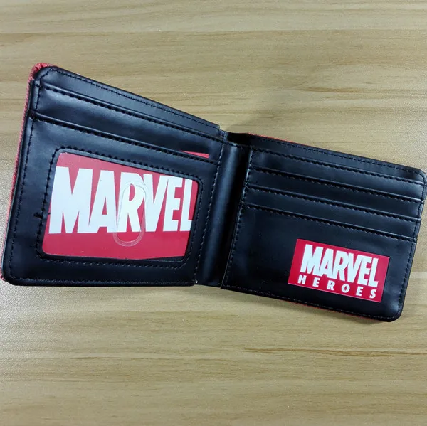 22 см Marvel модные короткие кошельки паук Мужская кредитница ПУ кошелек Corloful W279|wallet