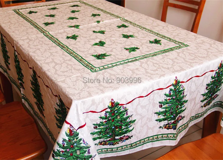 Бесплатная доставка-Рождественская скатерть из жаккардовой ткани Continental | Дом и