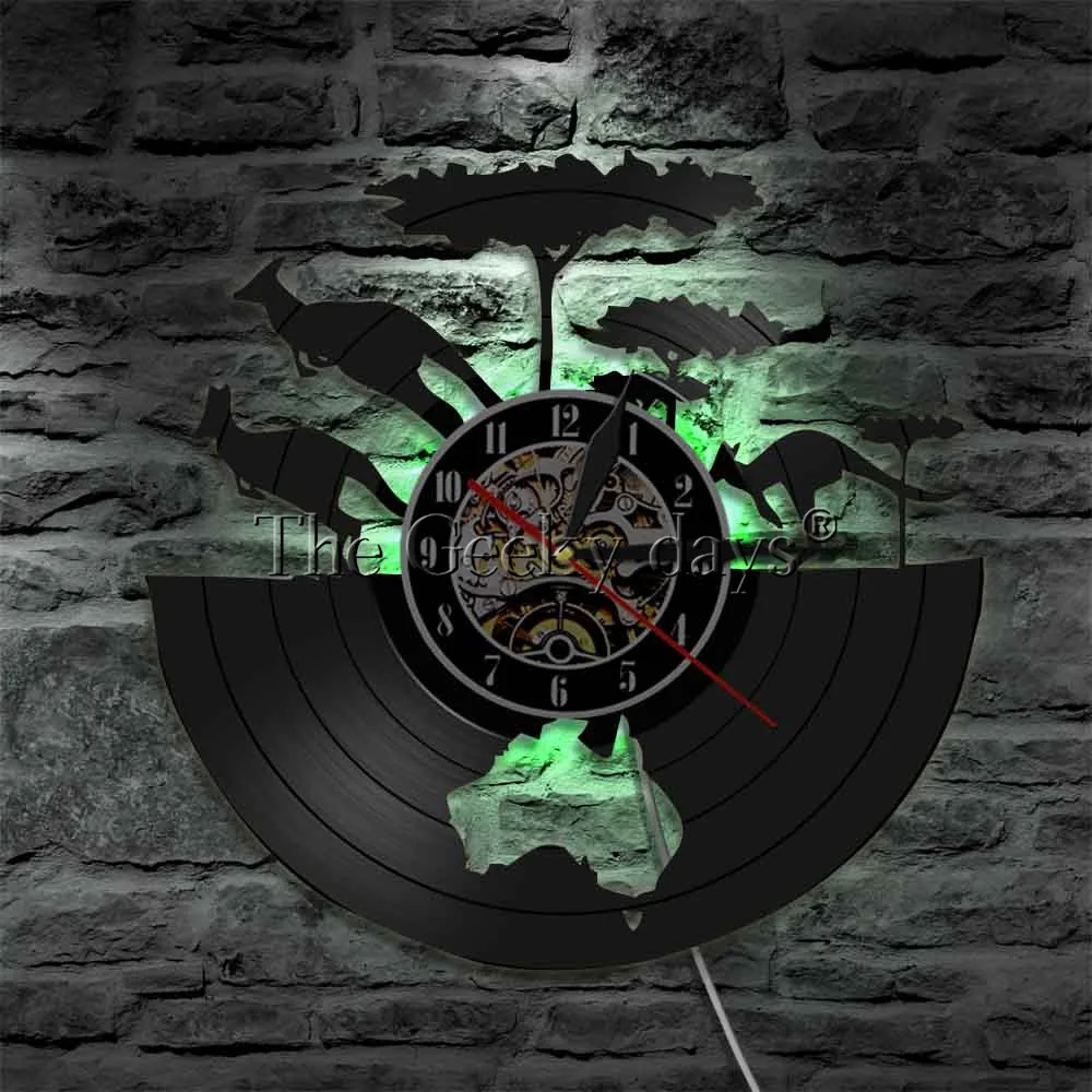 1 шт. настенные часы кенгуру 12 дюймов|wall clock|record wall clockvinyl record clock |