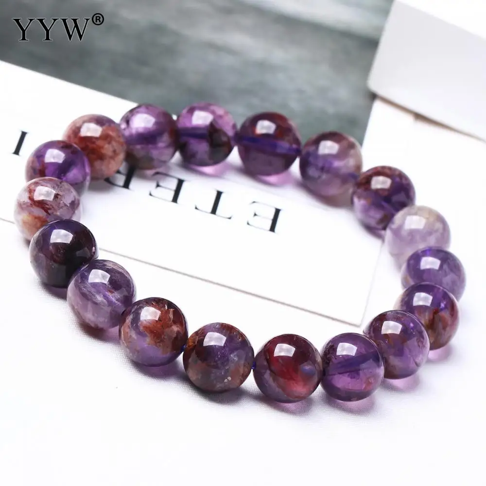 Quartz Bracelet High Grade Purple Phantom Simple Design Man Woman Unisex Charm Elastic Bangle Couple Best Ornaments Gifts Bijoux | Украшения