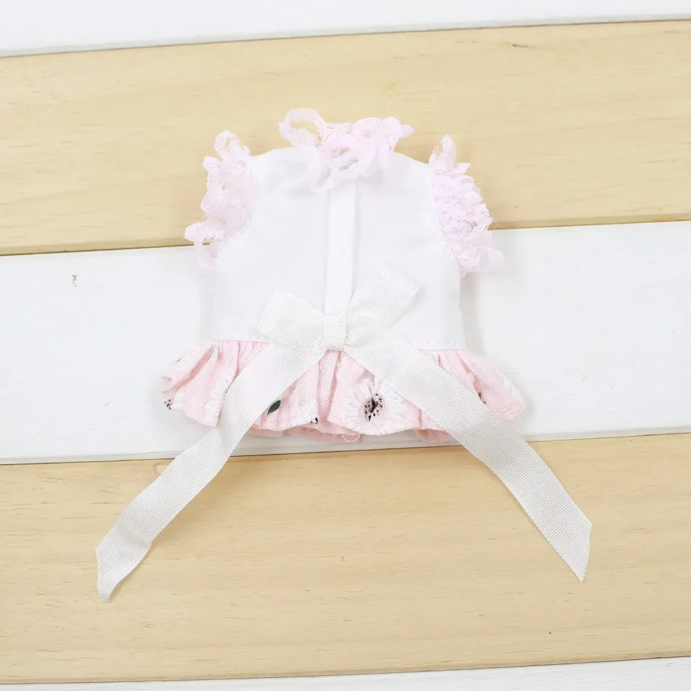 Blyth doll icy LICCA BODY toy розовые штаны кружевная рубашка одежда с цветами, только одежда без куклы