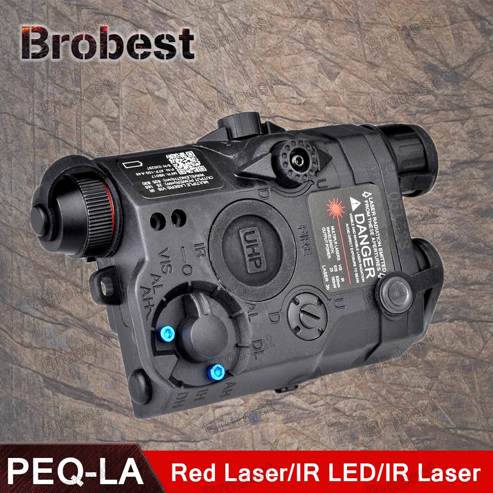 Airsoft PEQ 15 / LA-5C UHP Tactical Flashlights Appearance Red Laser Dot Light Softair IR Infrared Military Battery Case | Спорт и