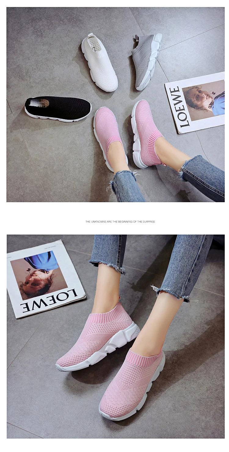 Женские розовые кроссовки с сеткой, дышащая женская обувь, zapatillas deporte mujer, Размеры 35-44