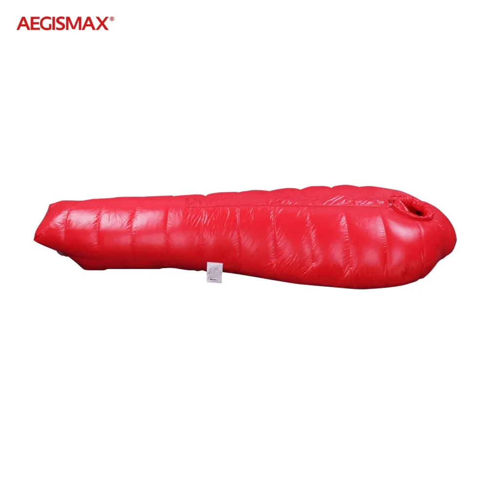 AEGISMAX A1500 Открытый Кемпинг супер гусиный пух Мумия спальный мешок полное окружение утолщаются согреться зимой холодной погоды