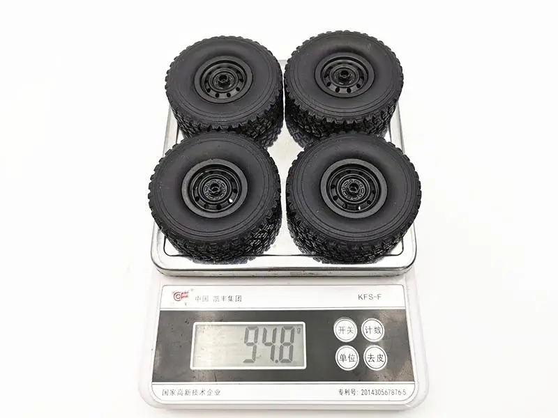 LeadingStar 4PCS/Set HengLong WPL C34 Four-wheel Drive FJ40 Cruiser RC Auto Parts Wheel Tires | &amp Accs