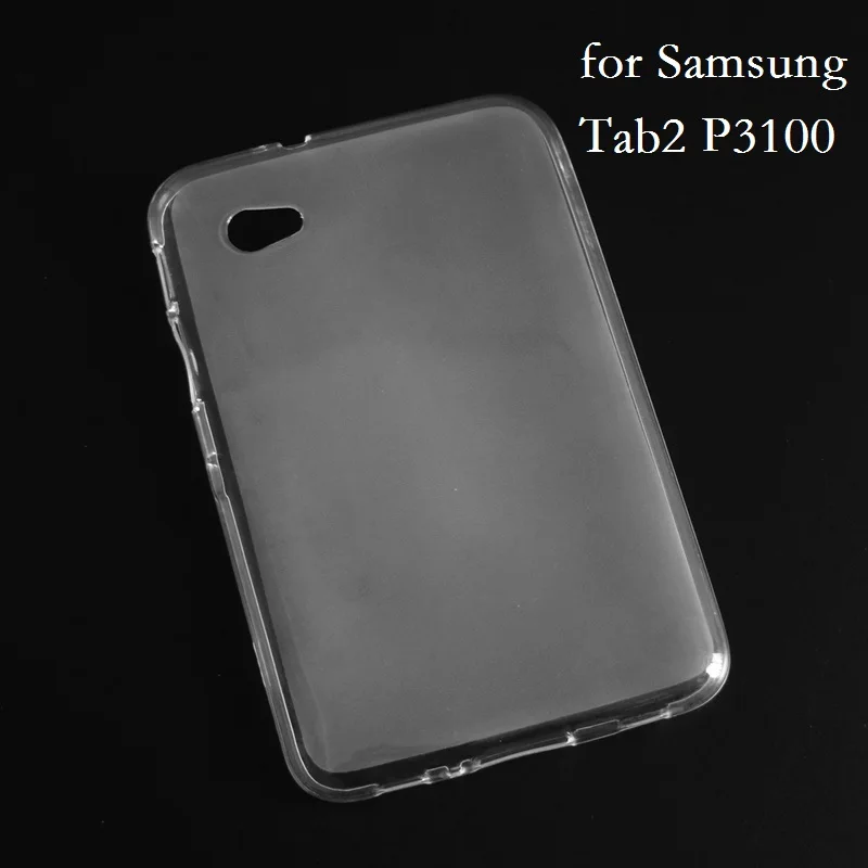 Тонкий прозрачный чехол для Samsung Galaxy Tab 2 7 ''P3100 P3110 Прозрачный матовый из ТПУ