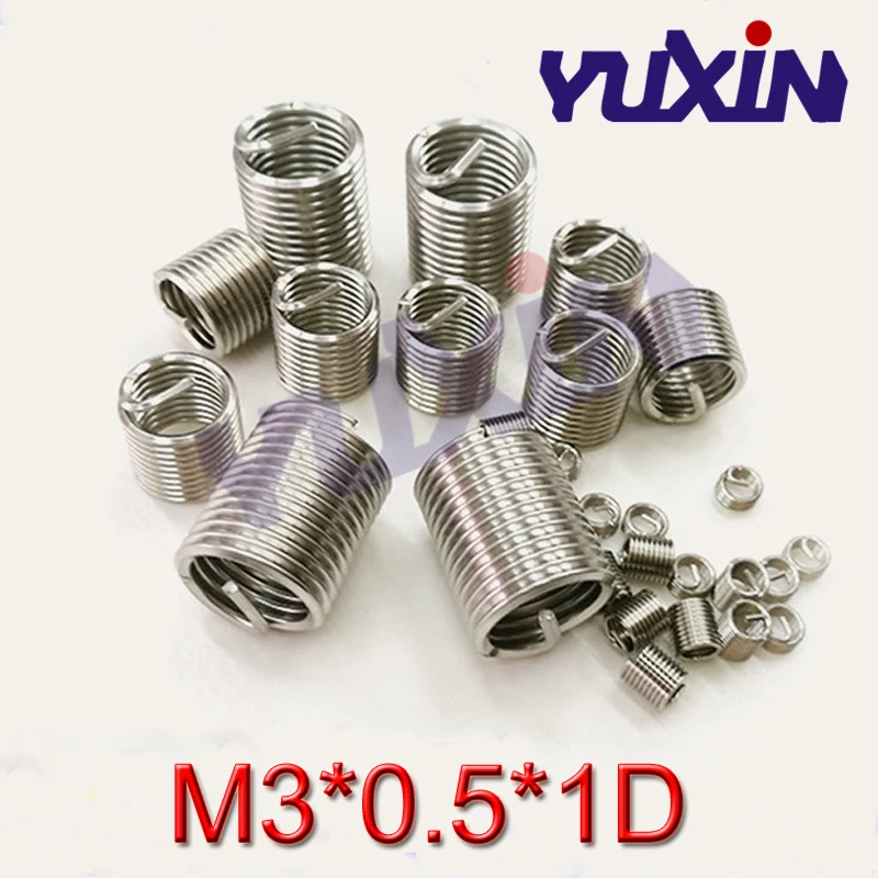 100 шт. M3 * 0 5 1D проволочная резьба втулка из нержавеющей стали 304 Проволочная