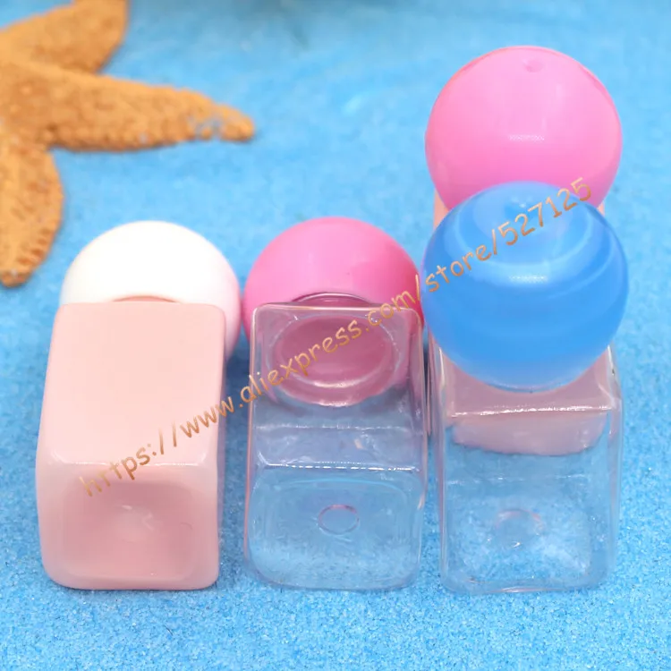 10 мл Красивая цветная квадратная мини-бутылка для домашних животных с