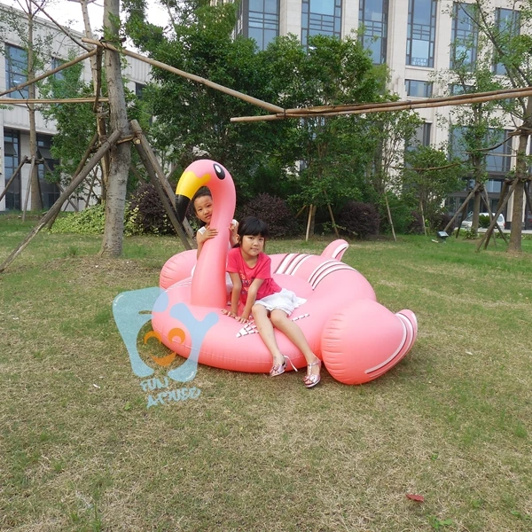 1 9 м гигантский розовый надувной фламинго плавательный бассейн плавает Для