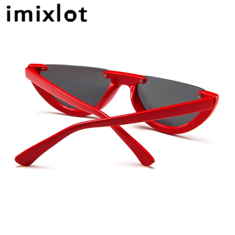 Imixlot классические Полуободковые солнцезащитные очки кошачий глаз для женщин