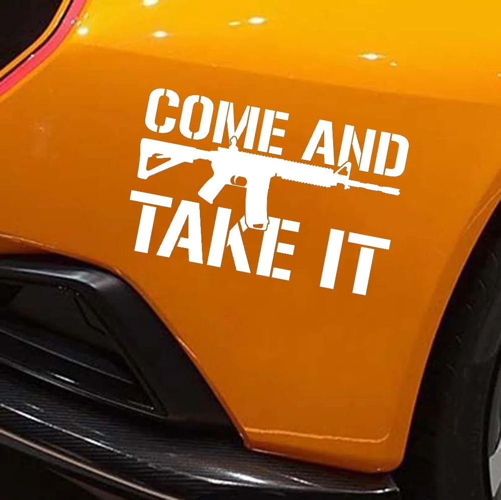 Автомобильный Come And Take It винтовка Ar15 виниловые наклейки в виде Фотообоев c
