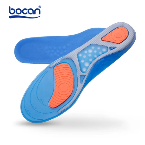 Гелевые стельки Bocan, 1 пара, высококачественные удобные стельки для обуви, амортизирующие стельки для мужчин и женщин