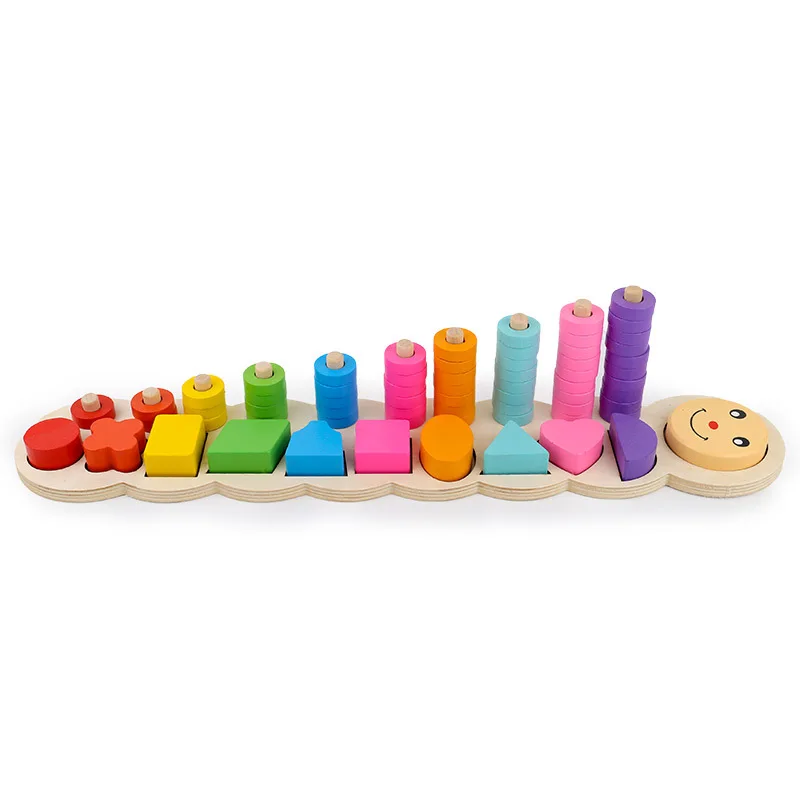 Детские деревянные материалы montessori Учимся считать номера соответствующие