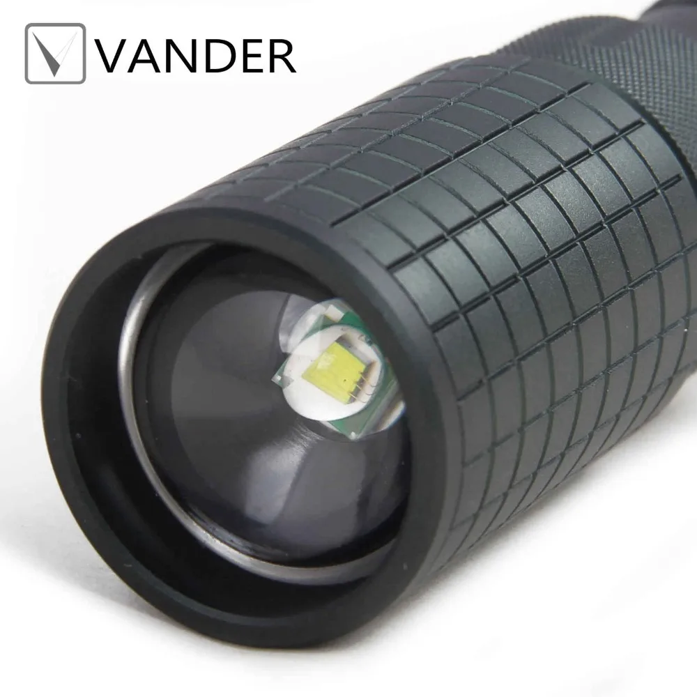 5 режимов Мощный светодио дный светодиодный фонарик Zoomable тактический охотничий