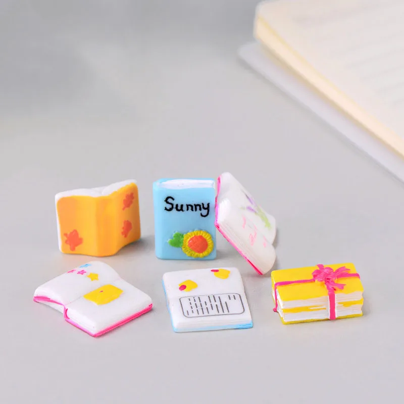 Kawaii Мини Книга в форме дома Сказочный Сад миниатюра фигурки из смолы украшение
