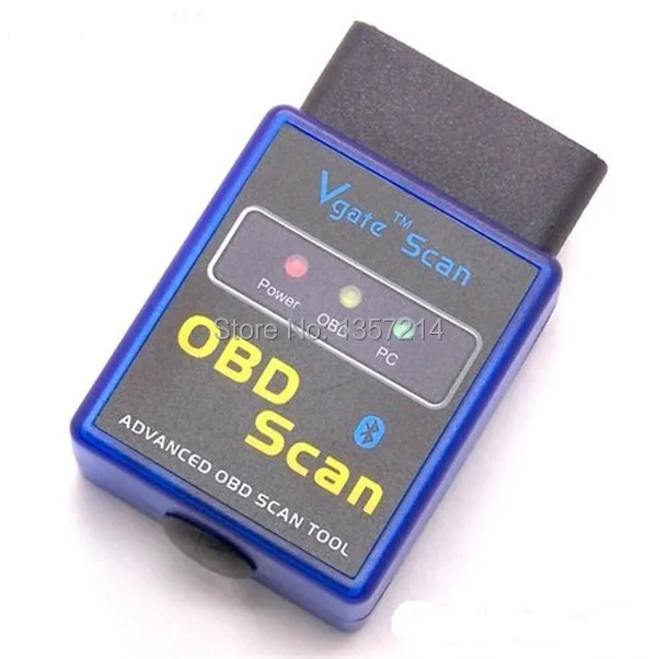 DHL Free Shipping Vgate ELM327 Bluetooth V2.1 works on Android OBD OBDII Scanner Tool ELM 327 10PCS/LOT |