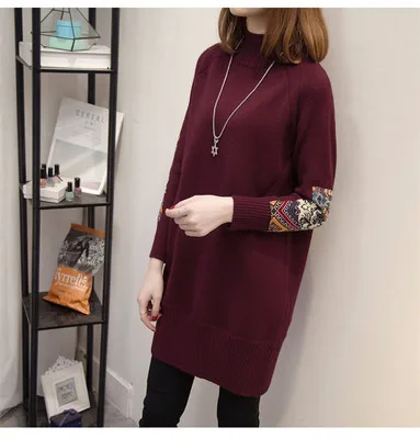 wine red Новые свитера для беременных, свитер для беременных, осенне-зимняя одежда для беременных женщин, пуловер, теплые трикотажные толстовки - Цвет: wine red