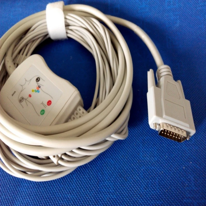 Compatible For Nihon Kohden ECG/EKG Cable ECG-1250 ECG-1350 ECG-9101/9130/9132/9620 Banana 4.0 End without Resistor |