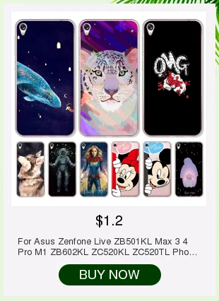 Модный чехол для Asus Zenfone Live ZB501KL, 5,0 дюймов, чехол, мягкий, силиконовый, TPU, etui, чехол для телефона, Капа, funda etui, оболочка, милый