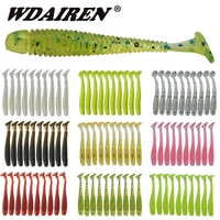 20pcs wobblers silicone soft lure worm spiral carp fishing soft baits 45mm 0 7g swimbaits tackle artificial rubber bait peche