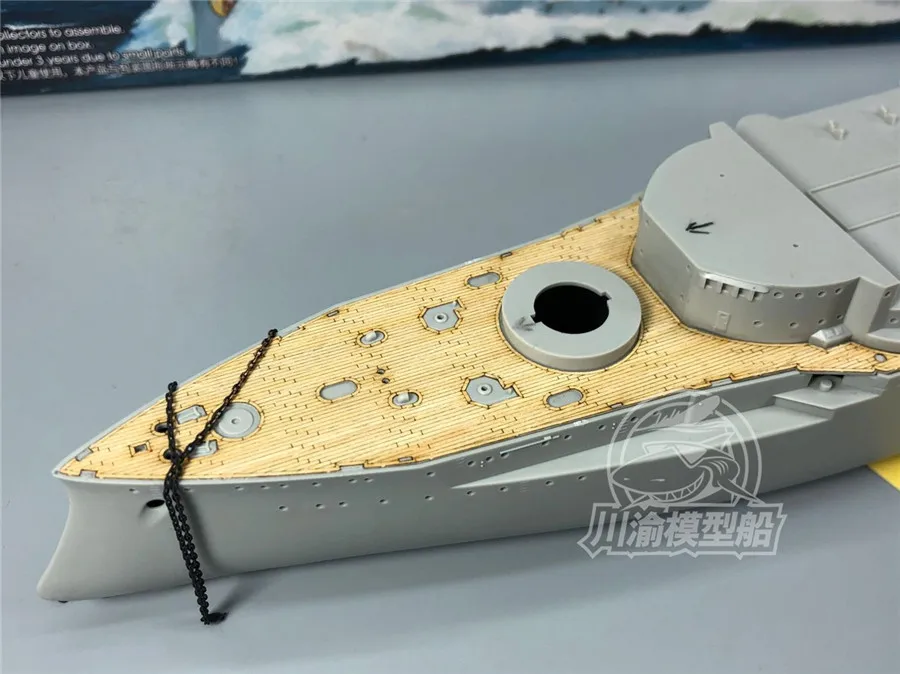 Масштаб 1/350 деревянная колода для Trumpeter 05354 боевой корабль Schleswig Holstein Battleship 1935