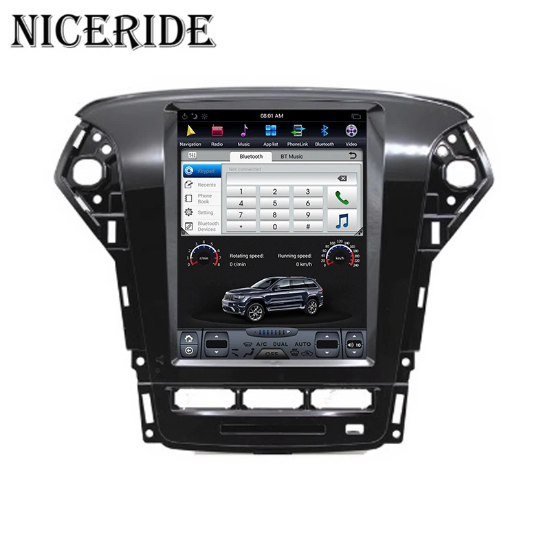 Android 7 1 GPS Navi 10 4 &quotвертикальный экран Tesla стиль автомобильный DVD мультимедиа для Ford