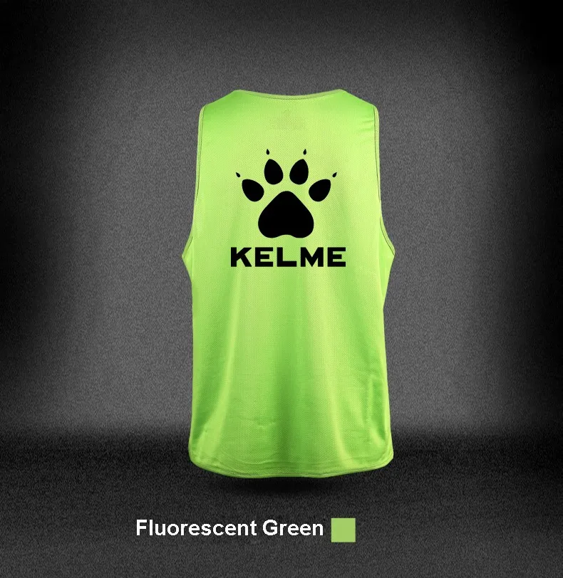 KELME мужской футбольный тренировочный жилет футбольная майка футбольная безрукавка тренировочный жилет Спортивная майка для лета K15Z248