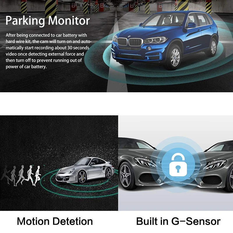 ANSTAR 4K Встроенный GPS WiFi Автомобильный видеорегистратор Регистраторы Dash Cam для